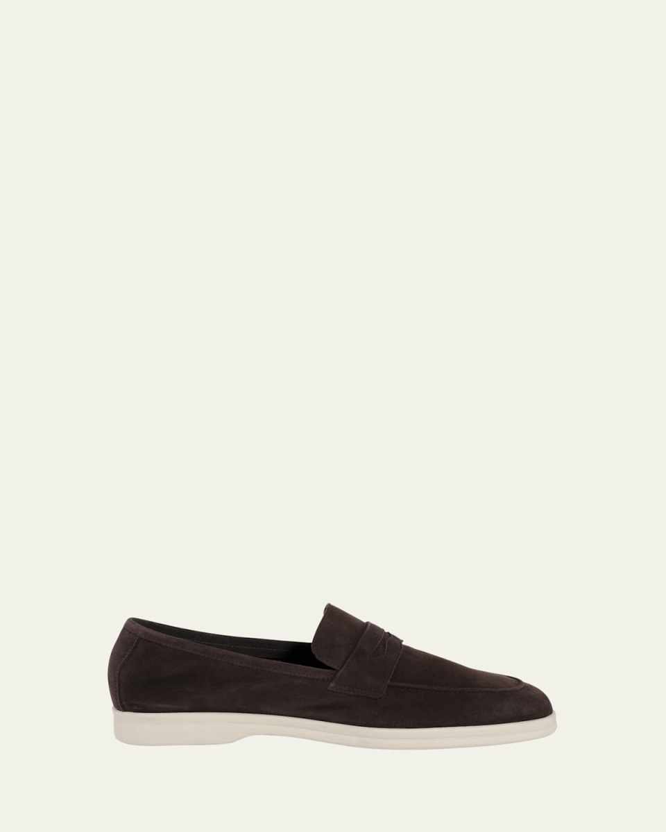 Essenziale Suede Penny Loafers